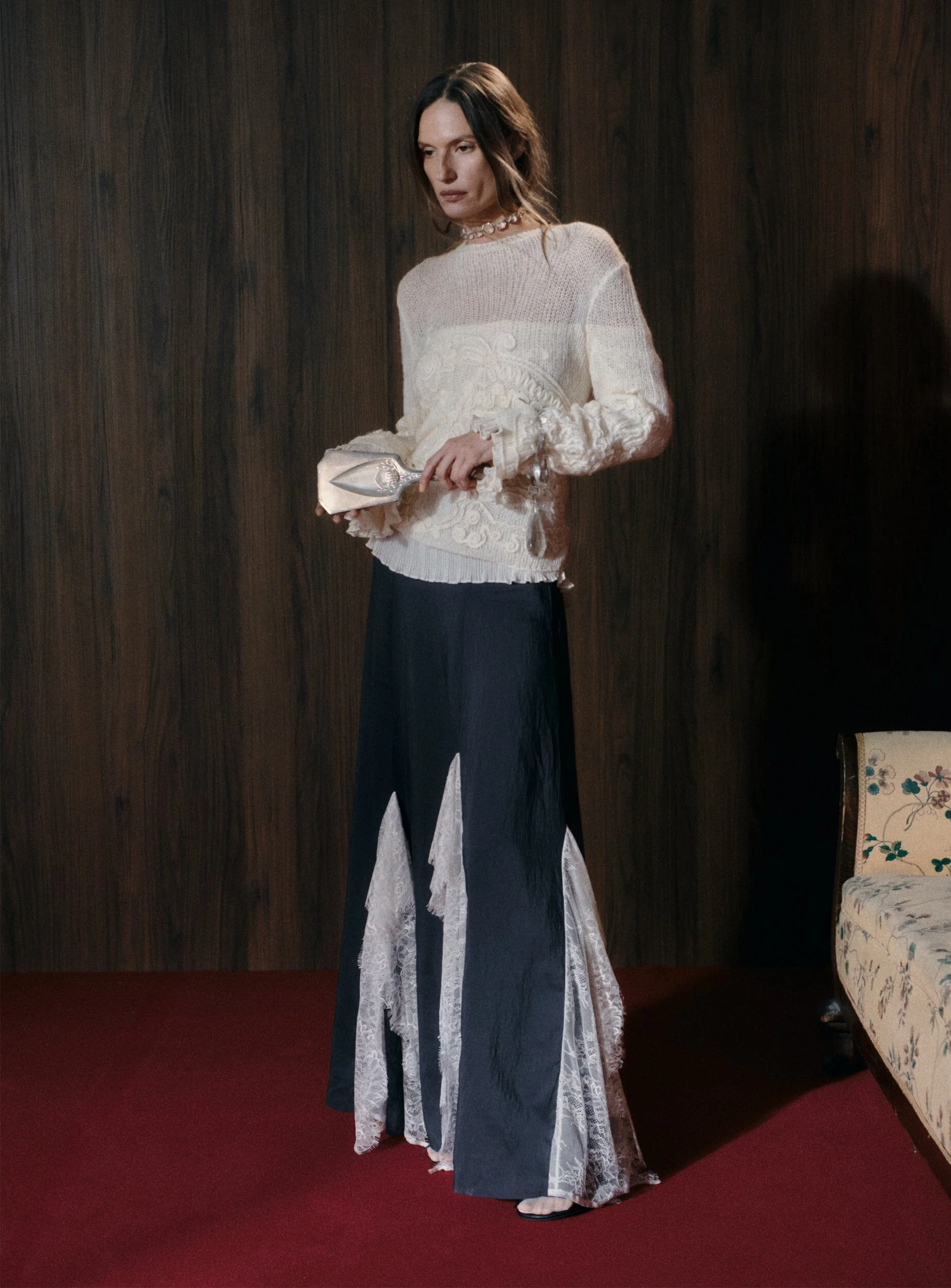 COLETTE ANTHRACITE LONG SKIRT - Image 5