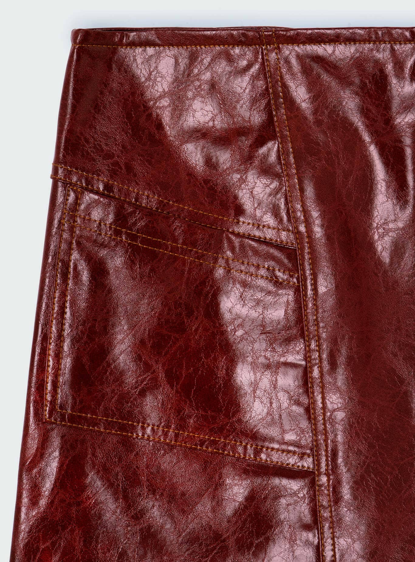 FRANKIE BURGUNDY SKIRT - Image 4