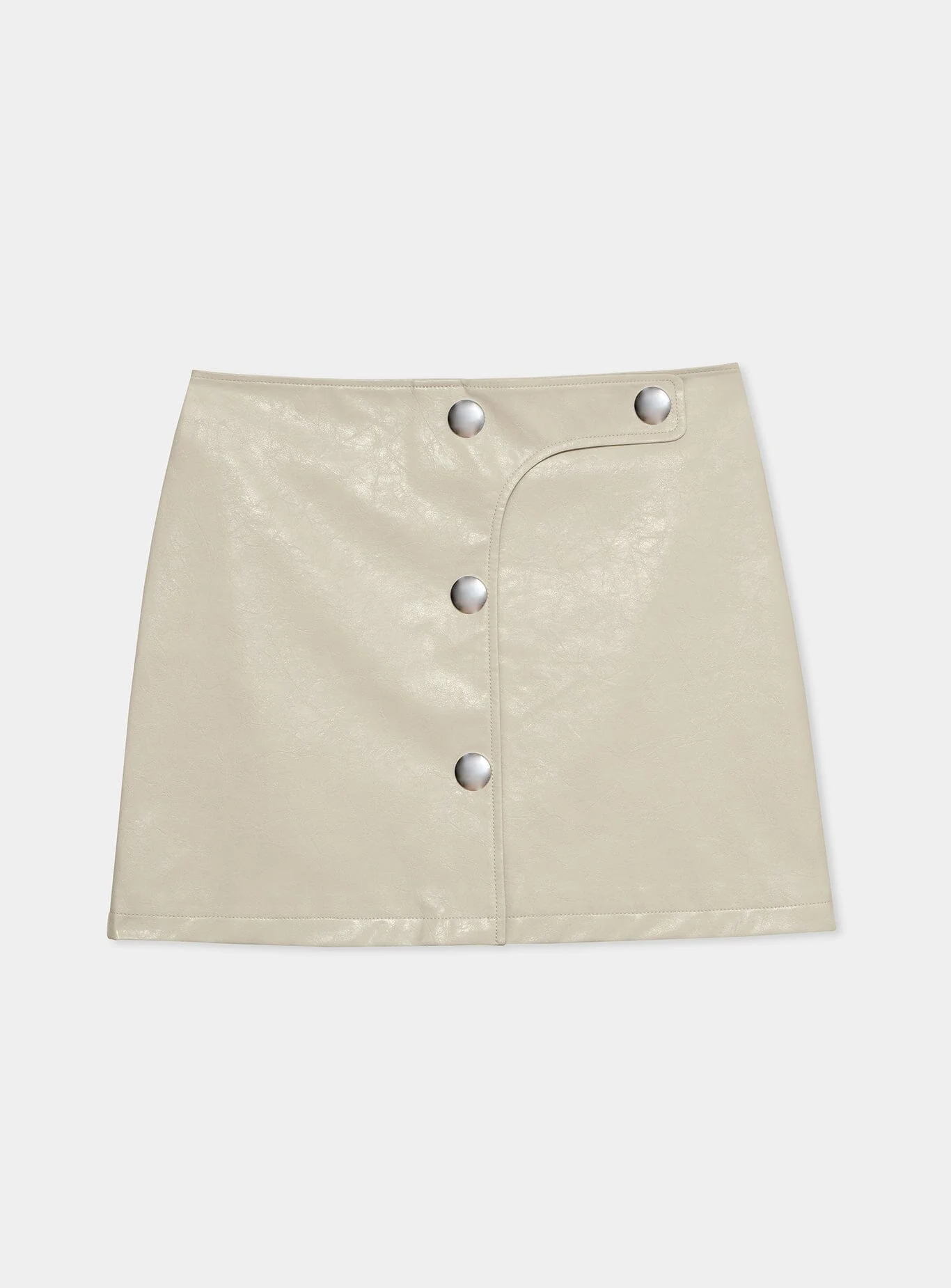 LENA ECRU SHORT SKIRT - Image 2
