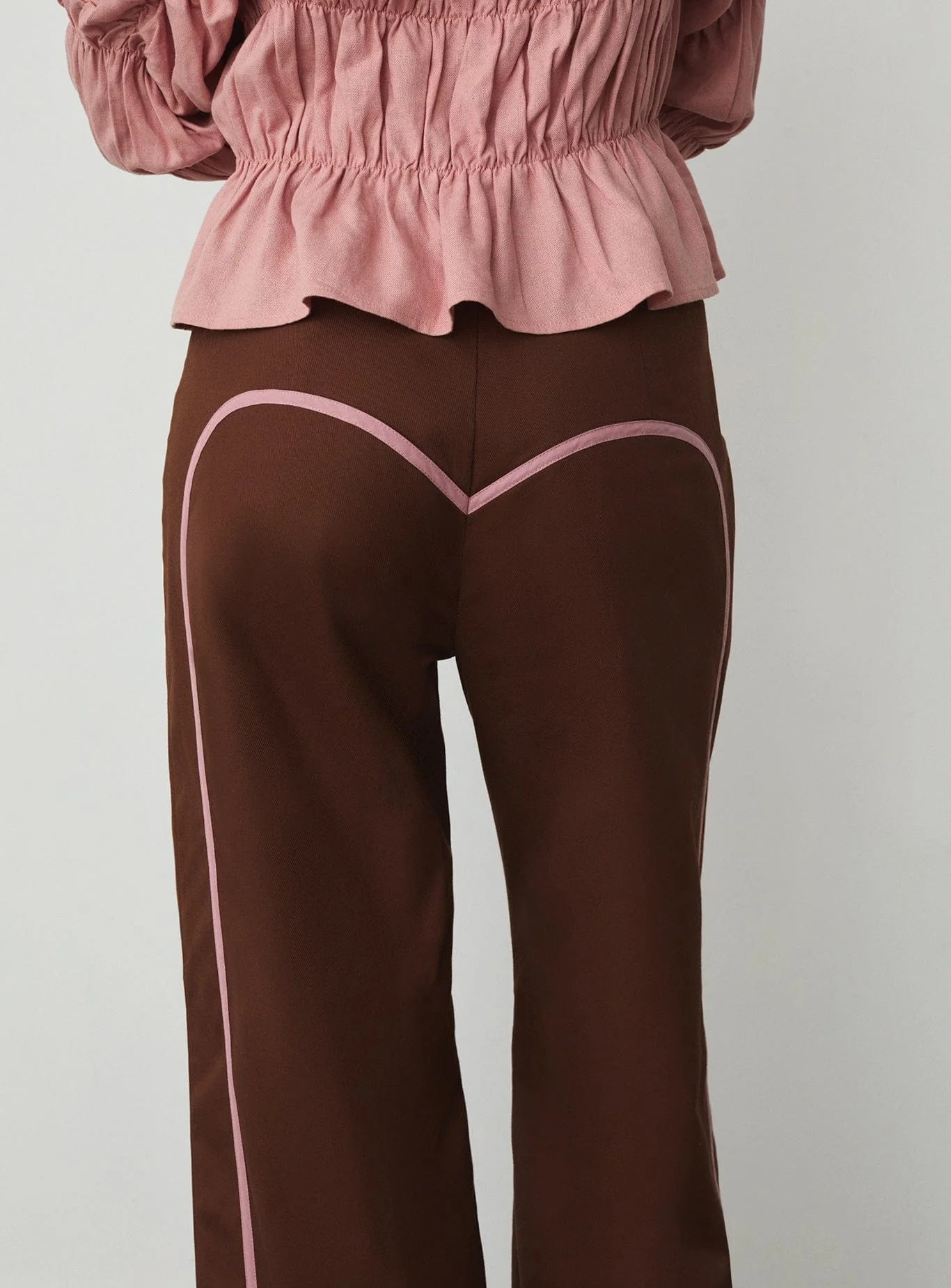 LEXIE BROWN SERGE PANTS - Image 2